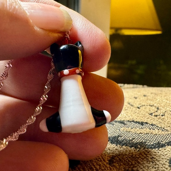 🔥Host Pick🔥 Lampwork dog pendant on cheap chain. - Picture 5 of 5